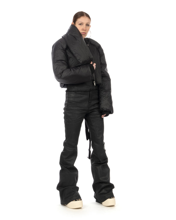 DRKSHDW by Rick Owens | U Hooded Padded Jacket Black - Concrete