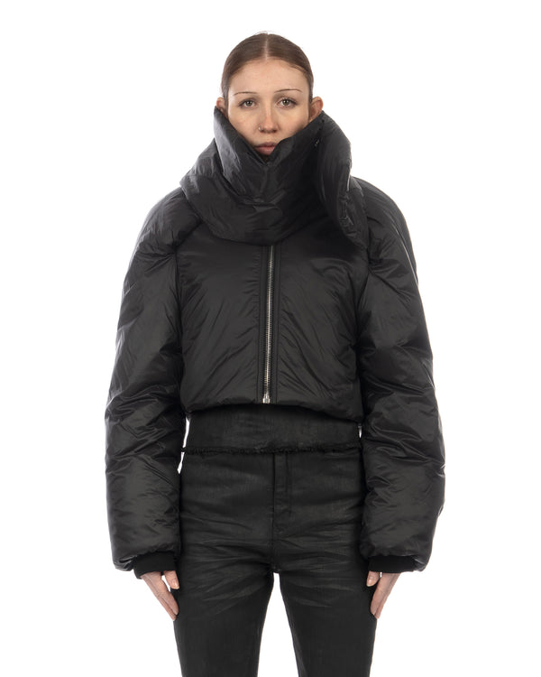 DRKSHDW by Rick Owens | U Hooded Padded Jacket Black - Concrete