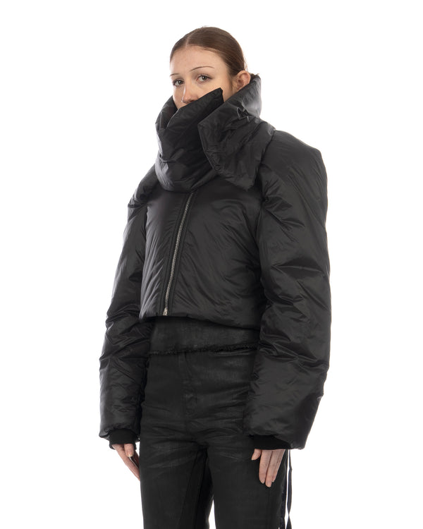 DRKSHDW by Rick Owens | U Hooded Padded Jacket Black - Concrete