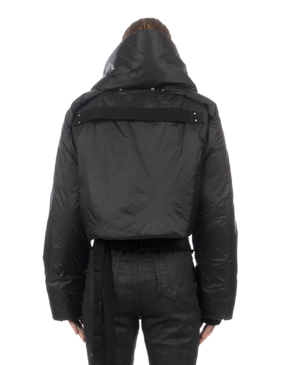 DRKSHDW by Rick Owens | U Hooded Padded Jacket Black - Concrete