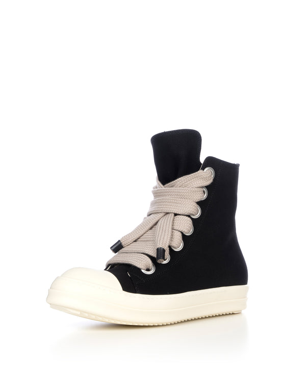 DRKSHDW by Rick Owens | Denim Sneaks Jumbolace Black - Concrete