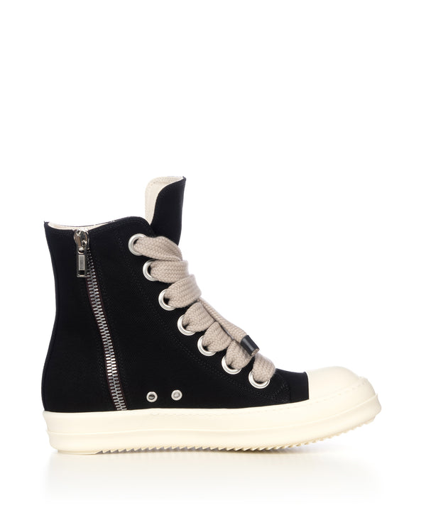 DRKSHDW by Rick Owens | Denim Sneaks Jumbolace Black - Concrete
