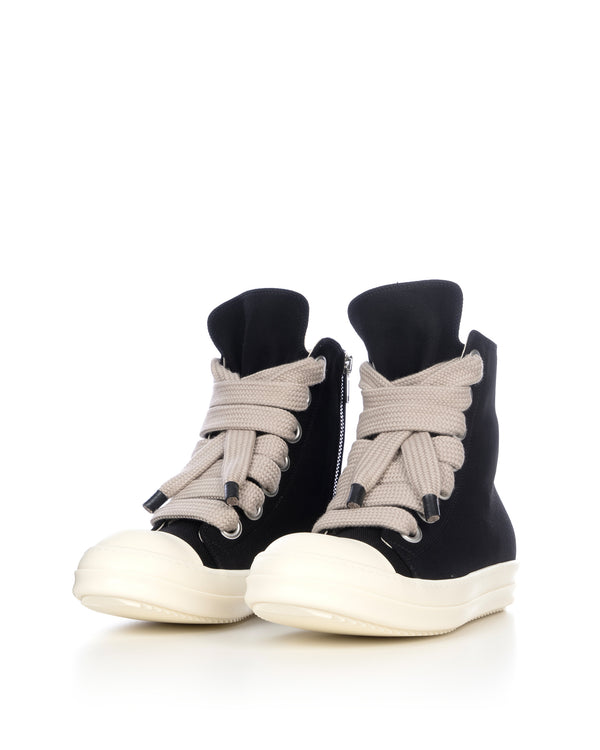 DRKSHDW by Rick Owens | Denim Sneaks Jumbolace Black - Concrete