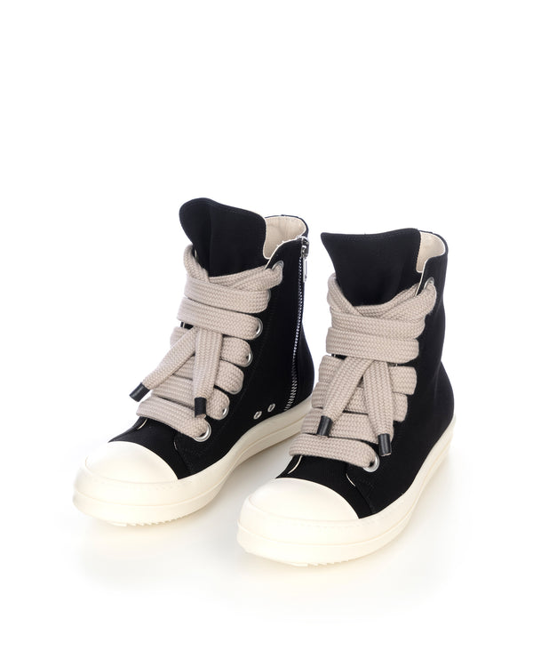 DRKSHDW by Rick Owens | Denim Sneaks Jumbolace Black - Concrete