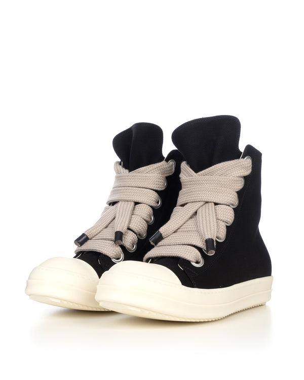 DRKSHDW by Rick Owens | Denim Sneaks Jumbolace Black - Concrete