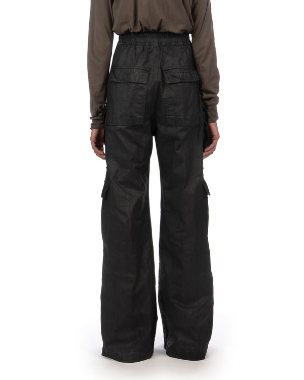 DRKSHDW by Rick Owens | Denim Double Cargo Pants Black - Concrete