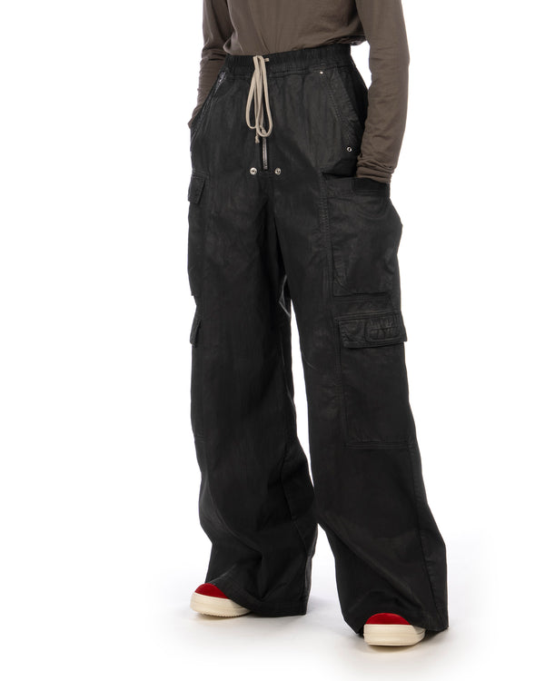 DRKSHDW by Rick Owens | Denim Double Cargo Pants Black - Concrete