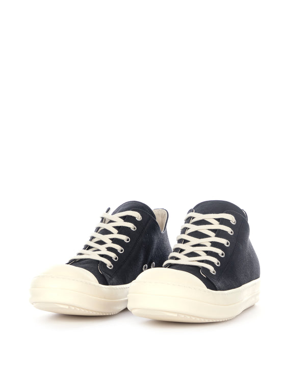 DRKSHDW by Rick Owens | Denim Low Sneaks Black / Milk - Concrete