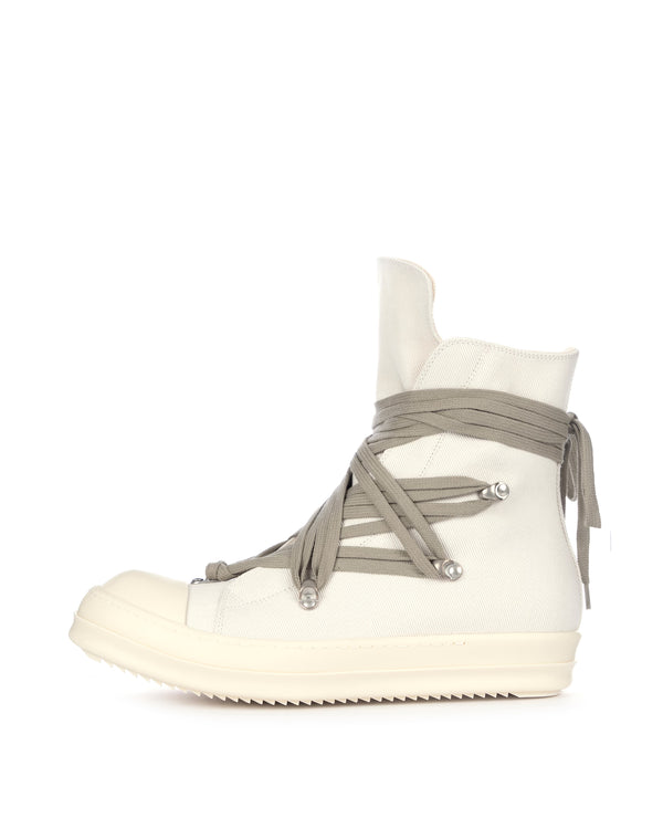 DRKSHDW by Rick Owens | Denim Sneaks Megalace Cream / Milk - Concrete