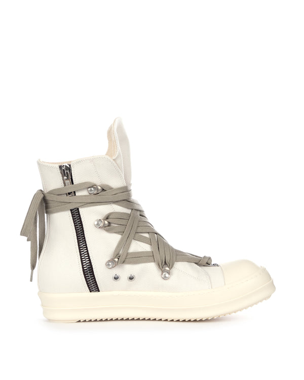 DRKSHDW by Rick Owens | Denim Sneaks Megalace Cream / Milk - Concrete