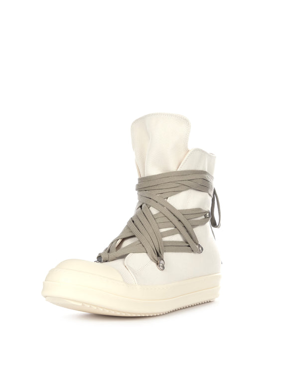 DRKSHDW by Rick Owens | Denim Sneaks Megalace Cream / Milk - Concrete