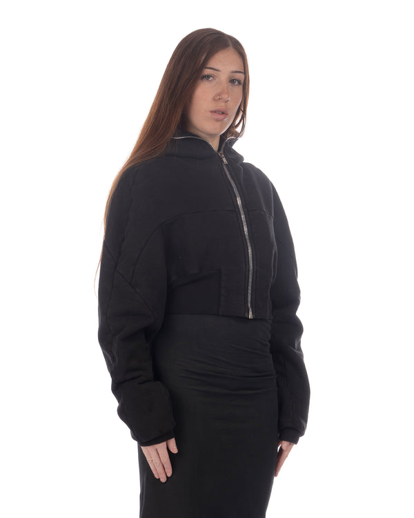 DRKSHDW by Rick Owens | Collage Zipped Hoodie Black - Concrete
