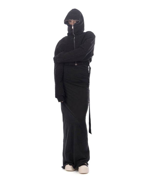 DRKSHDW by Rick Owens | Collage Zipped Hoodie Black - Concrete