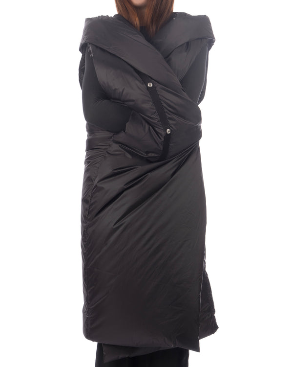 DRKSHDW by Rick Owens | U Hooded Sleeveless Liner Black - Concrete