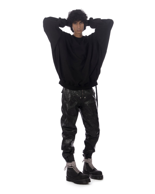 DRKSHDW by Rick Owens | Hun Oversized Crewneck Sweatshirt Black