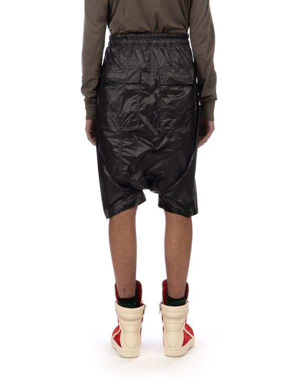 DRKSHDW by Rick Owens | Drawstring Nylon Short Black - Concrete