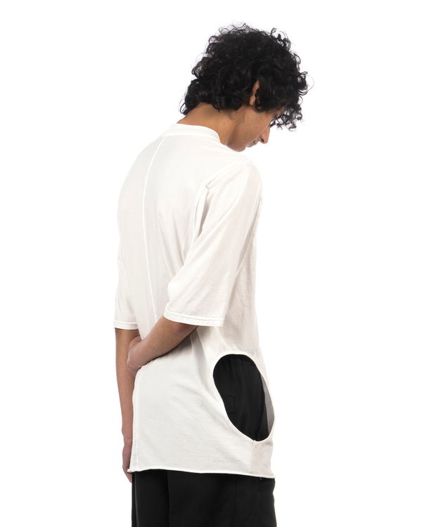 DRKSHDW by Rick Owens | Subhuman Jumbo T-Shirt Milk - Concrete