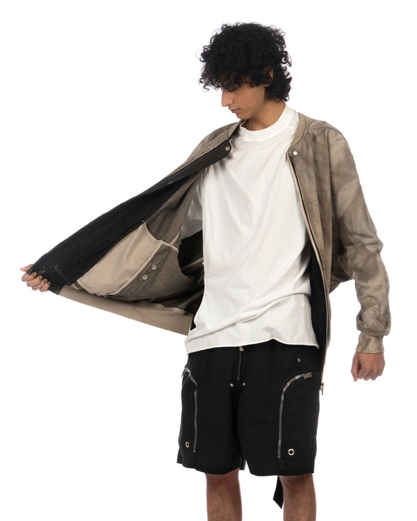 DRKSHDW by Rick Owens | Jumbo Flight Denim Bomber Dust - Concrete