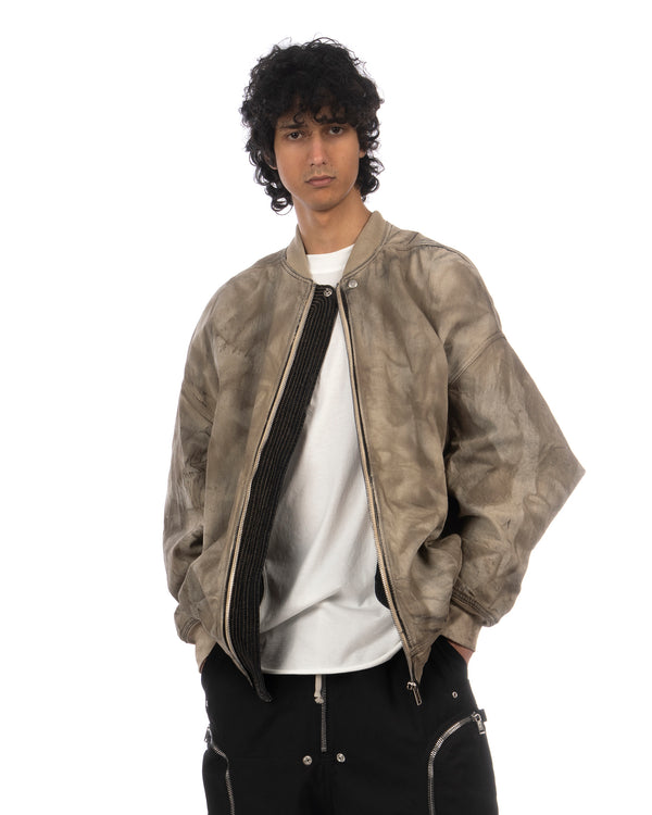 DRKSHDW by Rick Owens | Jumbo Flight Denim Bomber Dust - Concrete
