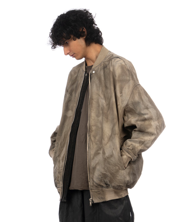 DRKSHDW by Rick Owens | Jumbo Flight Denim Bomber Dust - Concrete