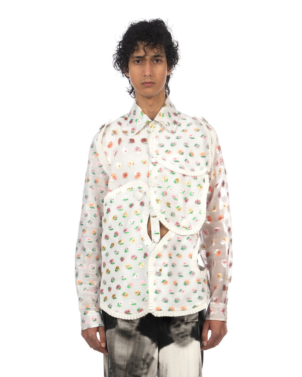 Walter Van Beirendonck | Arp Art Ruffles Shirt Patchwork - Concrete