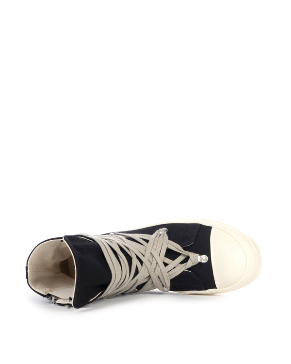DRKSHDW by Rick Owens | Denim Sneaks Megalace Black / Milk - Concrete