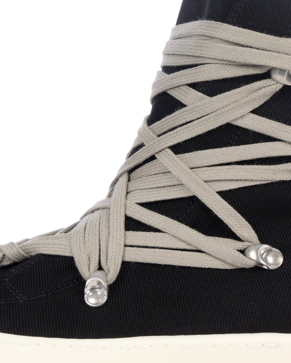 DRKSHDW by Rick Owens | Denim Sneaks Megalace Black / Milk - Concrete
