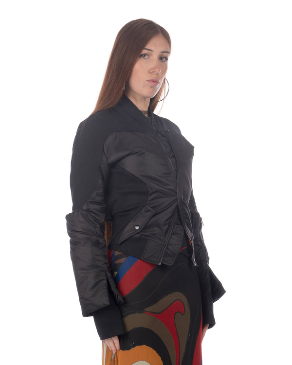 OTTOLINGER | Double-Closure Silhouette Bomber Black
