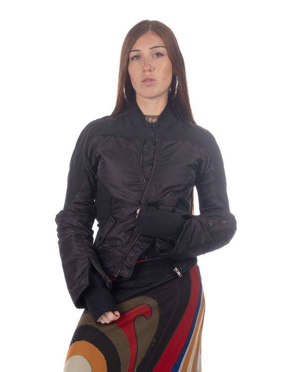 OTTOLINGER | Double-Closure Silhouette Bomber Black