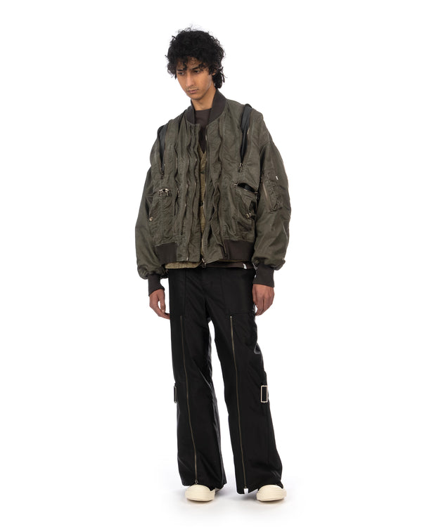 FACETASM | Zipper Bug Woven MA-1 Khaki - Concrete