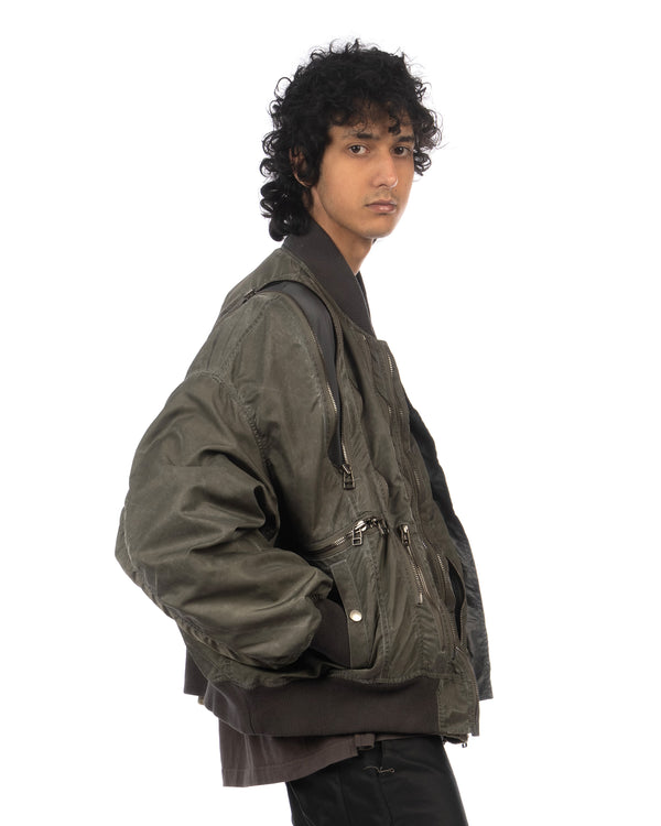 FACETASM | Zipper Bug Woven MA-1 Khaki - Concrete