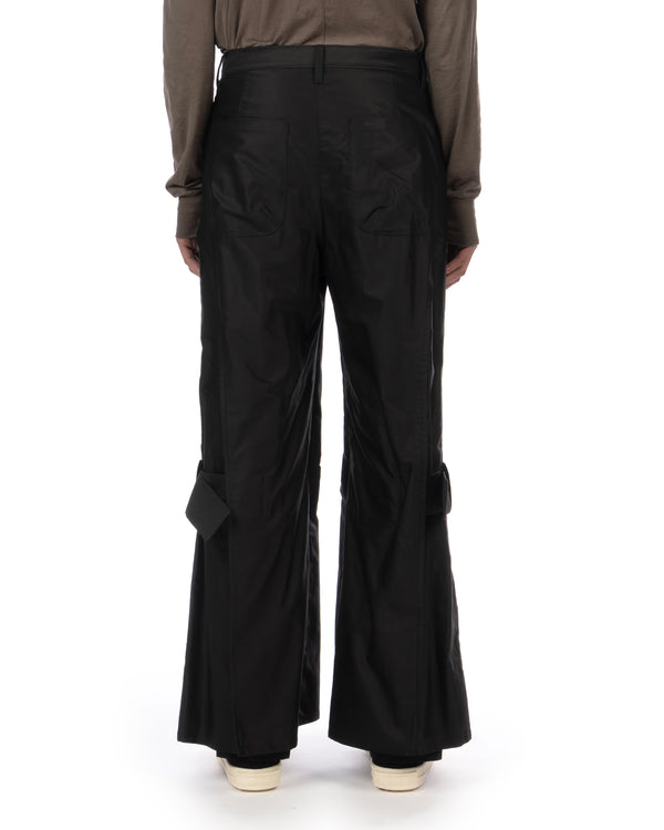 FACETASM | Flare Bondage Woven Pants Black - Concrete