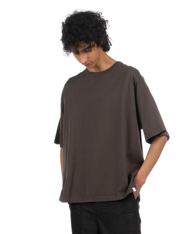 FACETASM | Rib Big T-Shirt Brown - Concrete