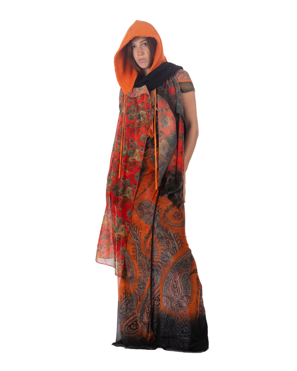 OTTOLINGER | Foulard Hood Orange Print