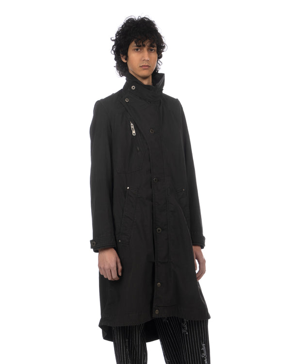 Griffin | GFM003 Flight Mac Parka Black - Concrete
