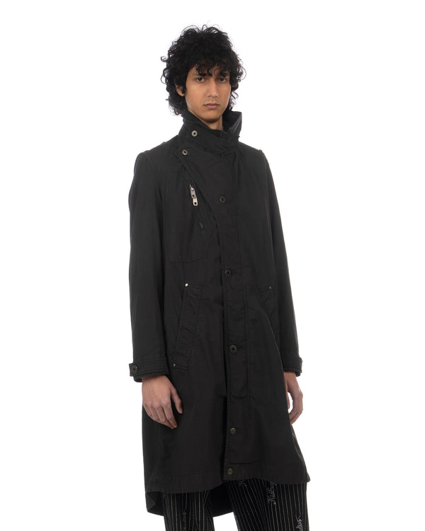 Griffin | GFM003 Flight Mac Parka Black - Concrete