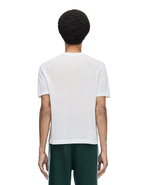 adidas | x Wales Bonner Knitted T-Shirt White - Concrete