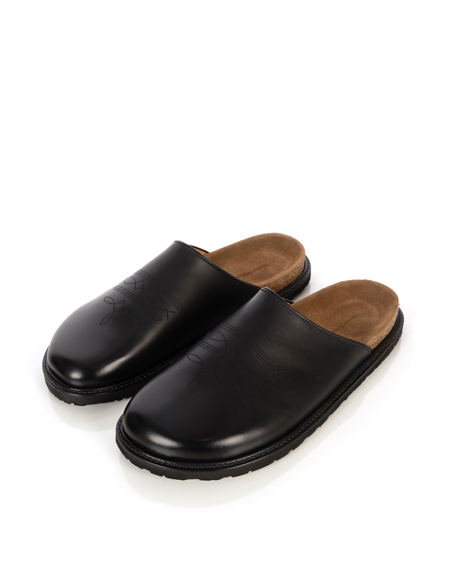 Hender Scheme | Comfy Cheak Mule Black | Concrete