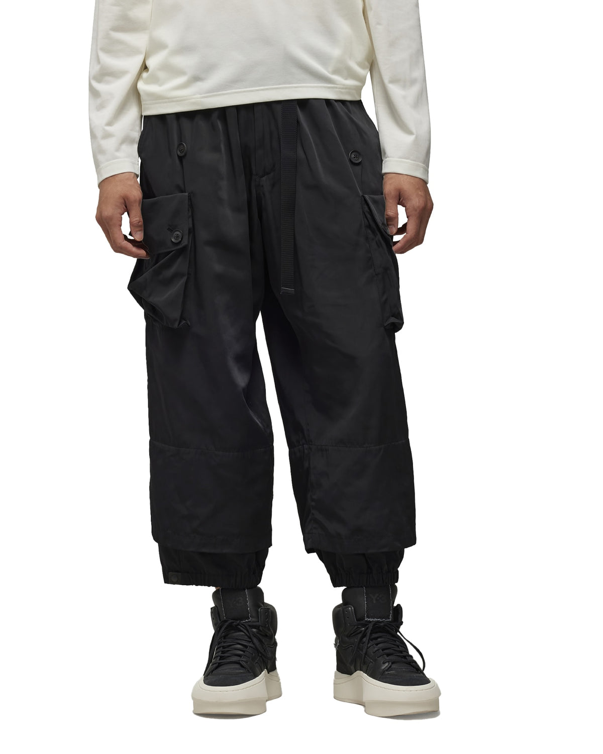 adidas Y-3 | Cuffed Twill Pant Black - IN8756 - Concrete