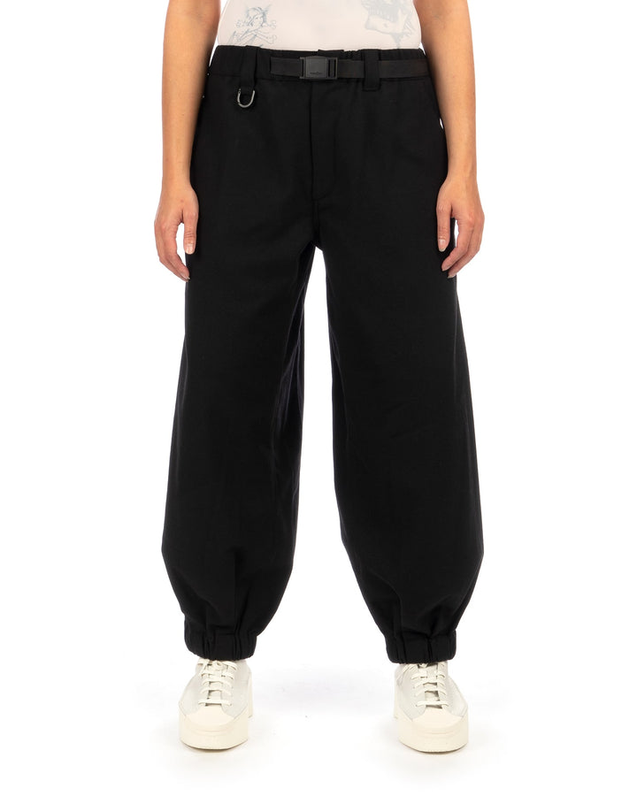 adidas Y-3 | Flannel Wide Cargo Pant Black - Concrete