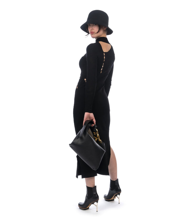 JW Anderson | Small Hobo Chain Bag Black - Concrete