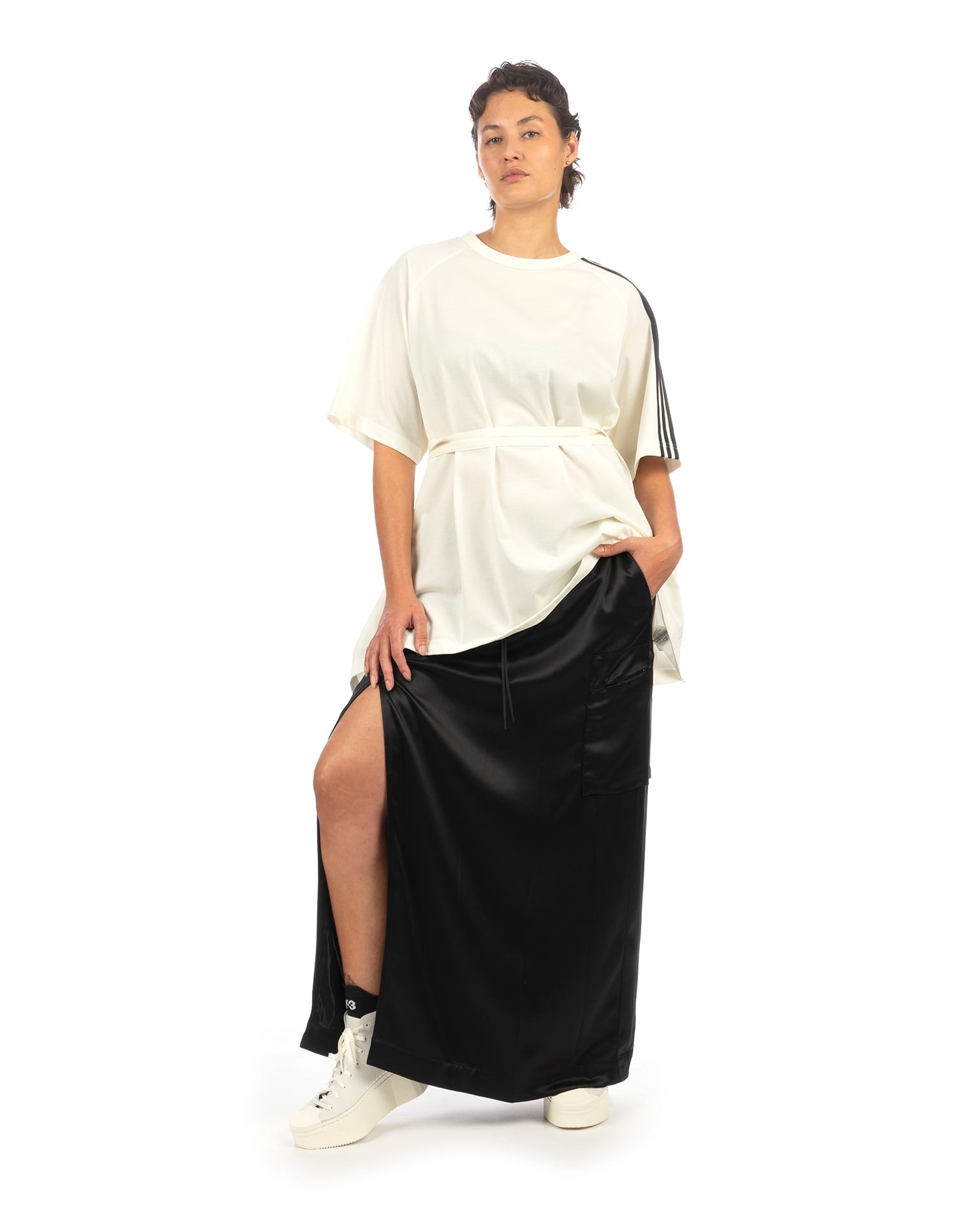 adidas Y-3 | Tech Silk Skirt Black - IP8779 | Concrete