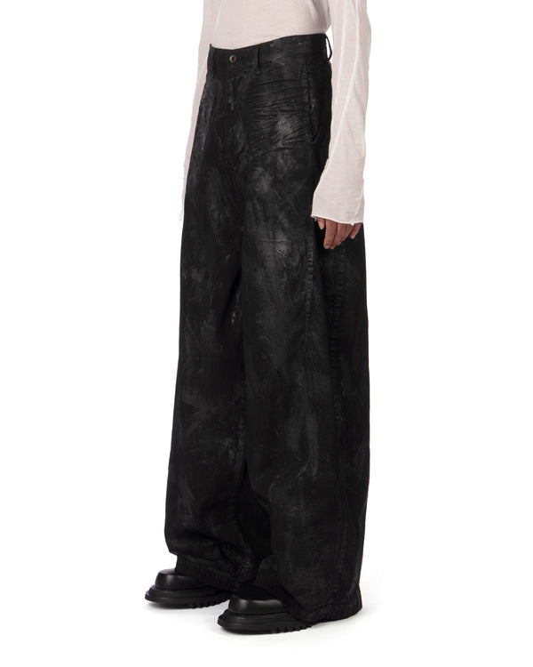 _JULIUS | Coated Dk Pants Luster Black - Concrete