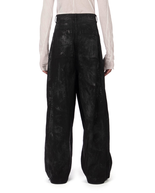 _JULIUS | Coated Dk Pants Luster Black - Concrete