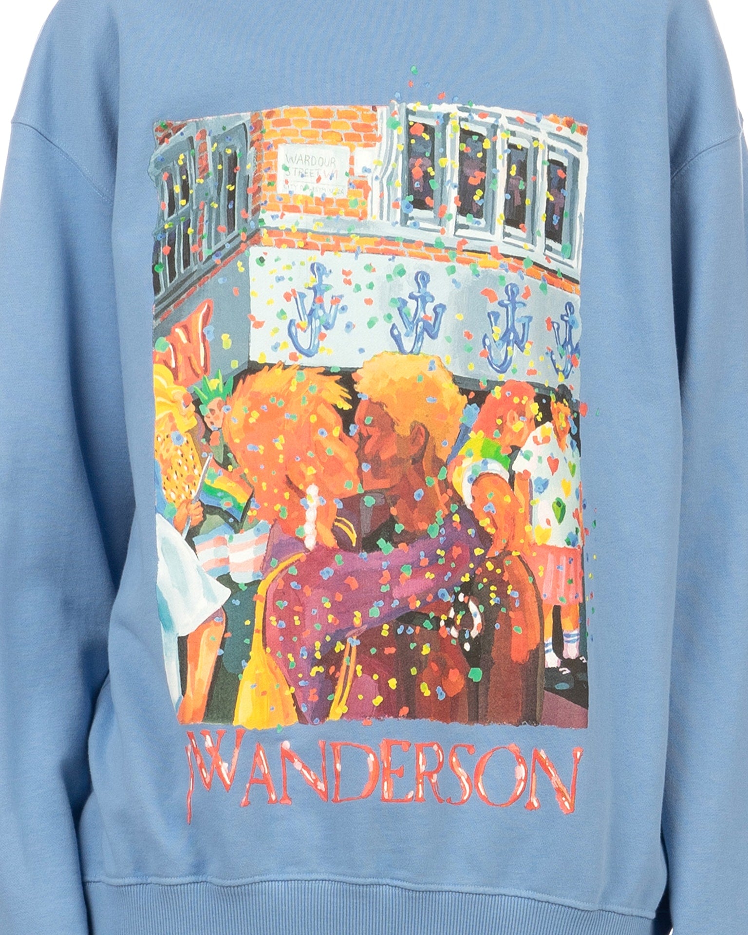 JW Anderson | PRIDE Print Sweatshirt Blue | Concrete Store