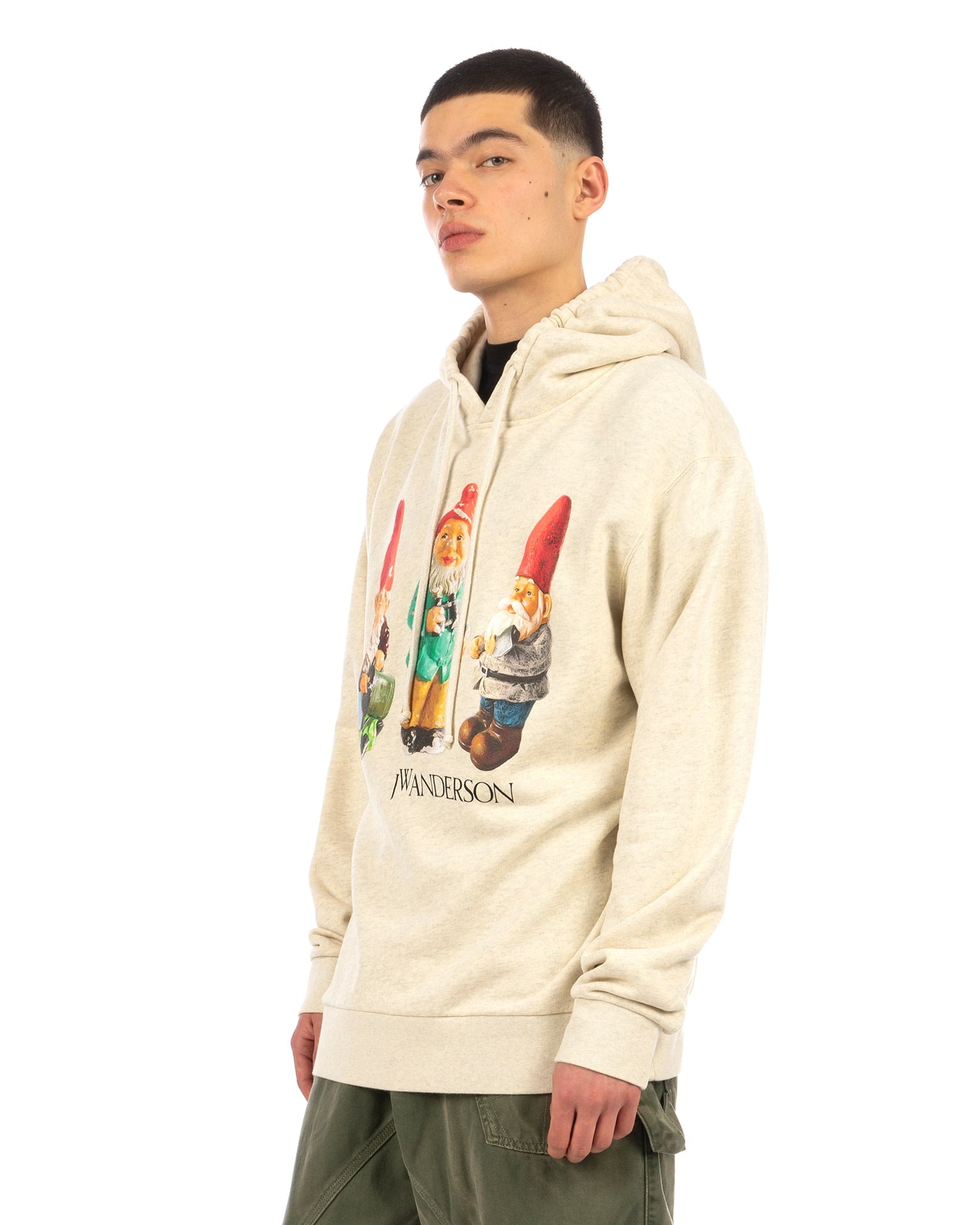 JW Anderson | Gnome Trio Hoodie Oatmeal | Concrete Store