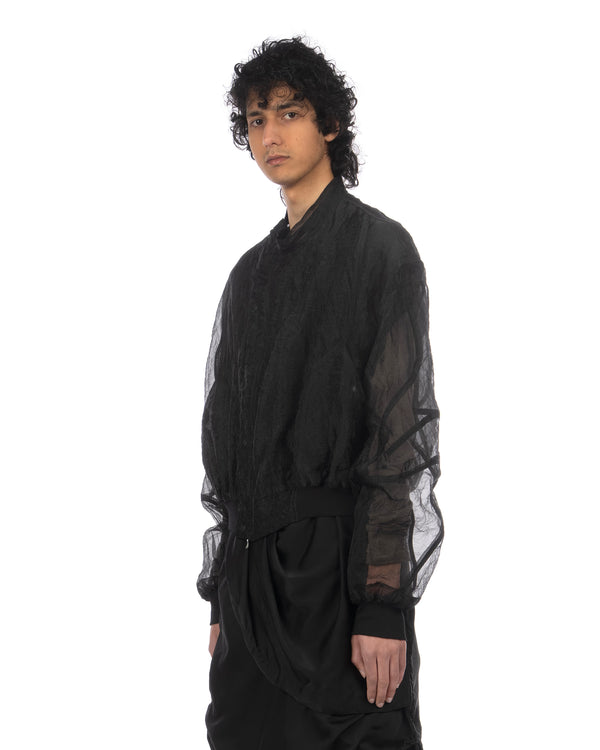 _JULIUS | Unchain Woven Jacket Black - Concrete