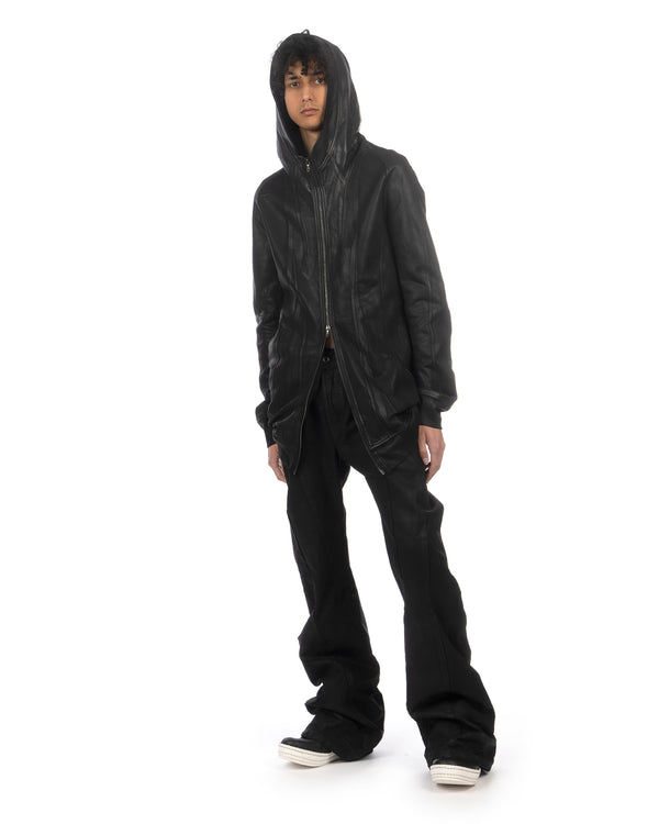_JULIUS | Bending Woven Flare Pants Black - Concrete