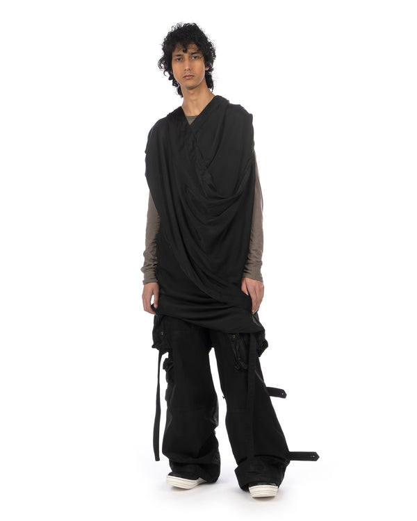 _JULIUS | Gas Mask Woven Pants Black - Concrete