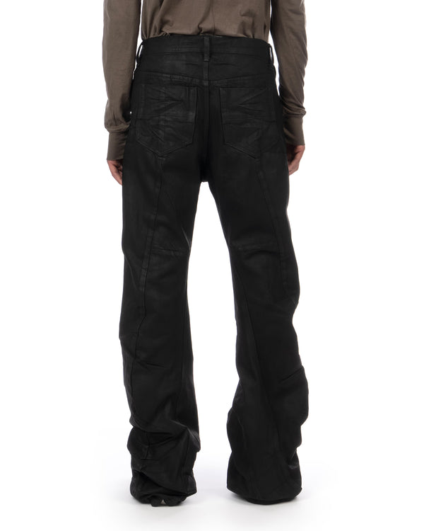 _JULIUS | Bending Woven Flare Pants Black - Concrete